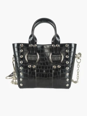 Bolso Croc Noir