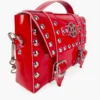Bolso VAMP insignia pentagrama rojo vista lateral
