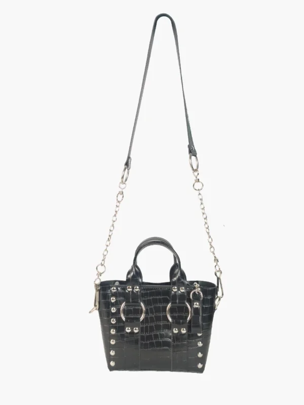 Bolso Croc Noir vista completa