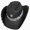 Sombrero vaquero calavera vista derecha
